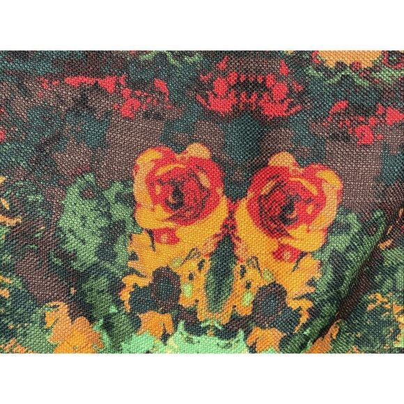 Julian Taylor Dress Green Floral Print Sleeveless Round Neck Multi-Color 14 - Picture 5 of 10